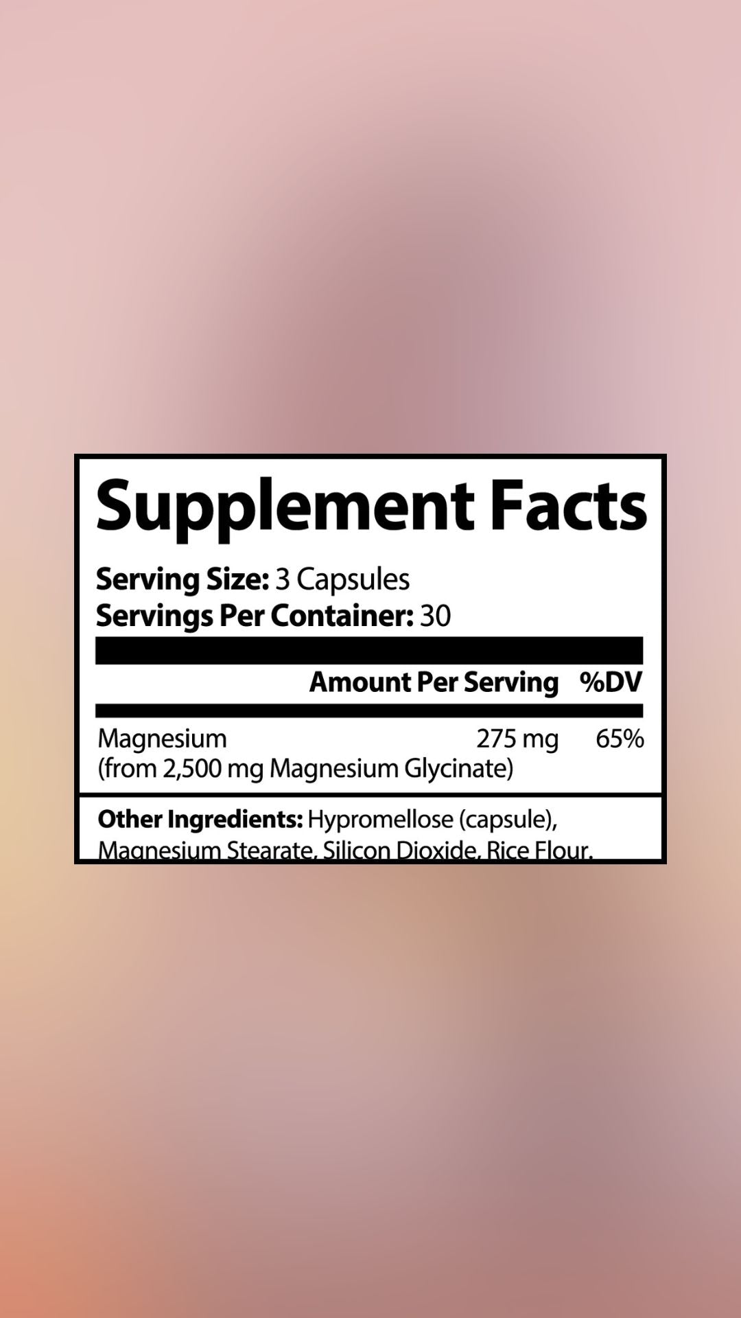 Women's Magnesium Glycinate Capsules