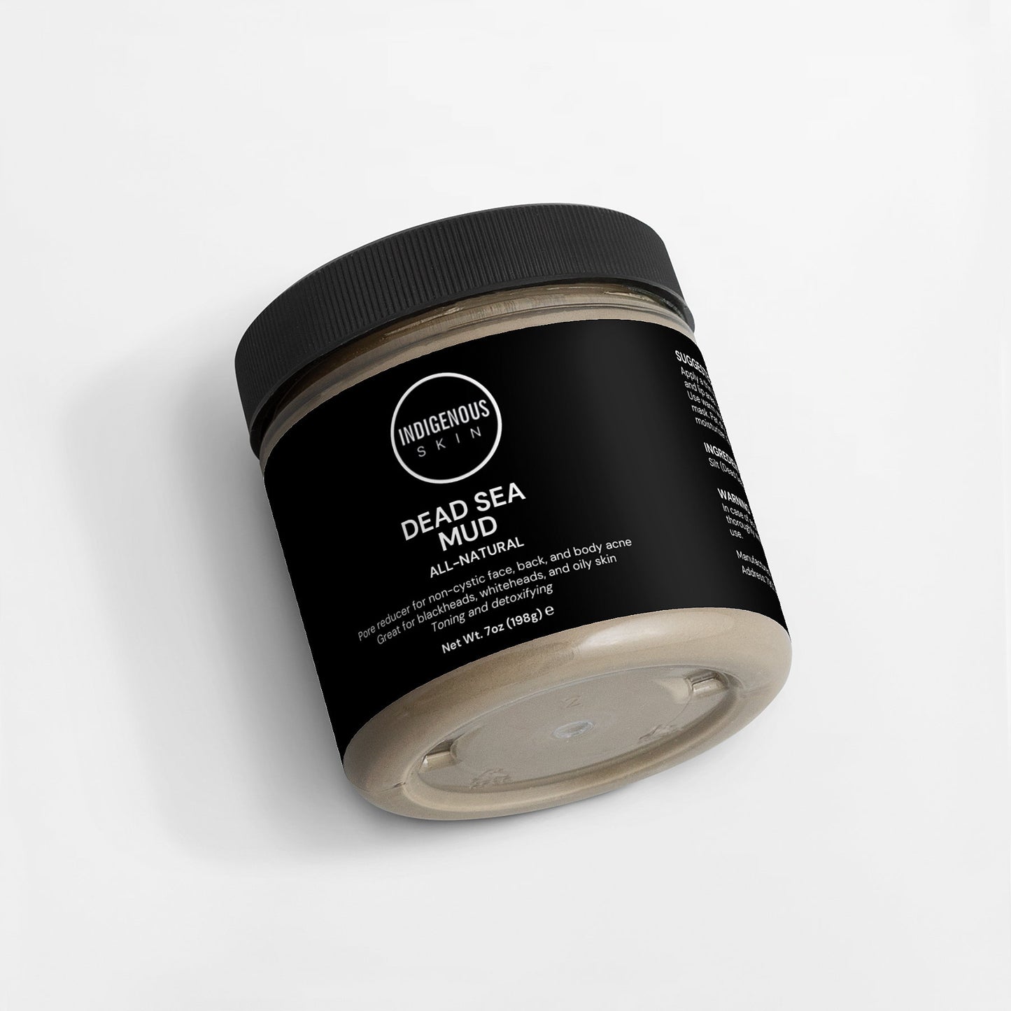 Dead Sea mud mask with minerals for detoxifying and refreshing skin.