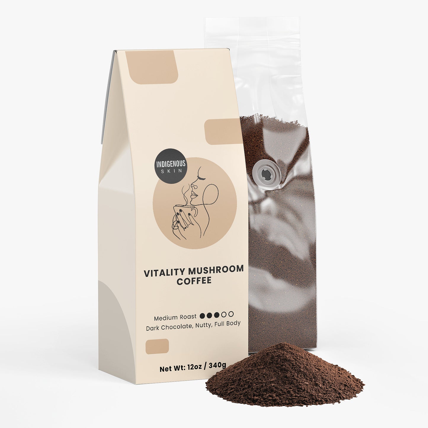 Vitality Mushroom Coffee (Medium Roast)